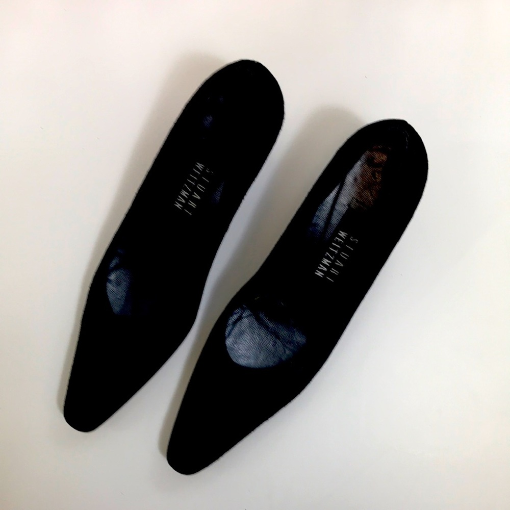 Stuart Weitzman Black Suede Pumps Sz 6.5 AAAA